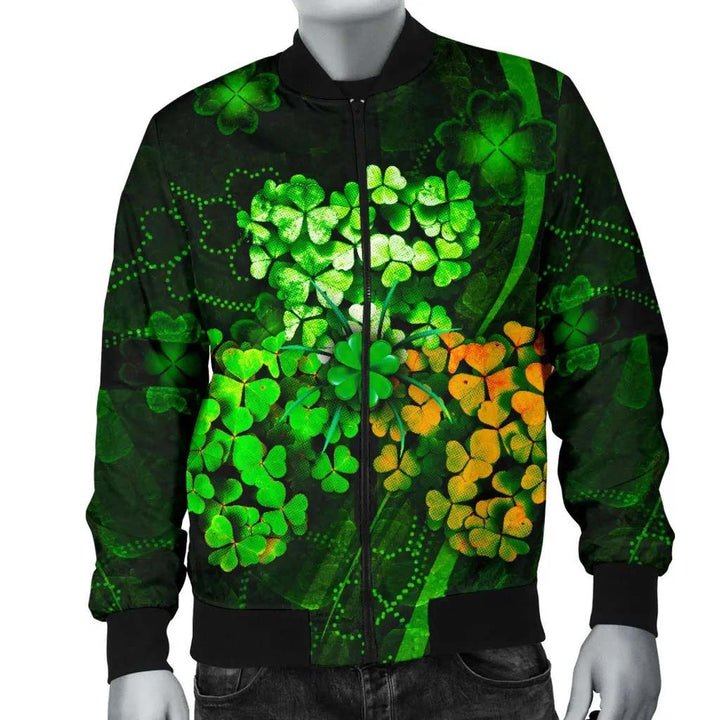 Ireland Celtic Unisex Bomber Jacket - Irish 3D Shamrock