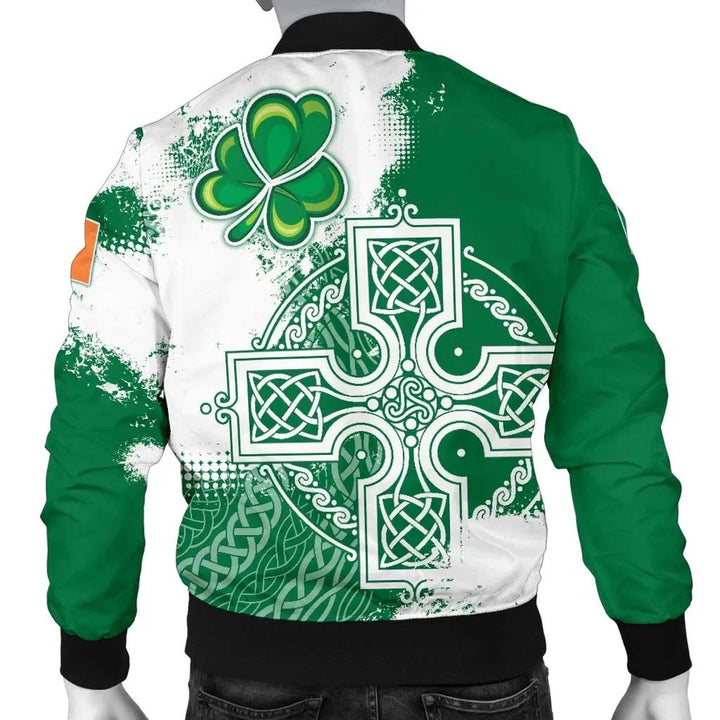 Ireland Celtic Unisex Bomber Jacket - Irish Celtic Cross