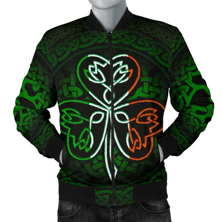 Ireland Celtic Unisex Bomber Jacket - Irish Celtic Shamrock