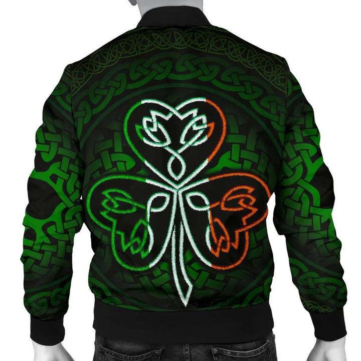 Ireland Celtic Unisex Bomber Jacket - Irish Celtic Shamrock