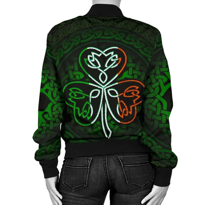 Ireland Celtic Unisex Bomber Jacket - Irish Celtic Shamrock