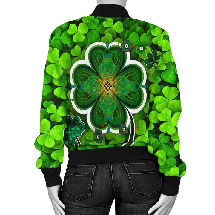 Ireland Celtic Unisex Bomber Jacket -Irish Shamrock