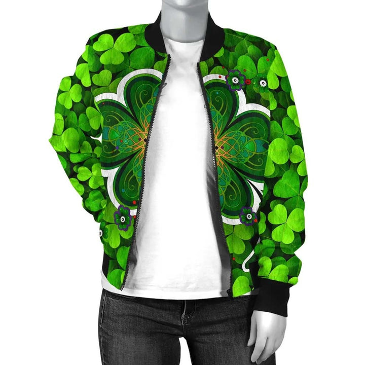 Ireland Celtic Unisex Bomber Jacket -Irish Shamrock