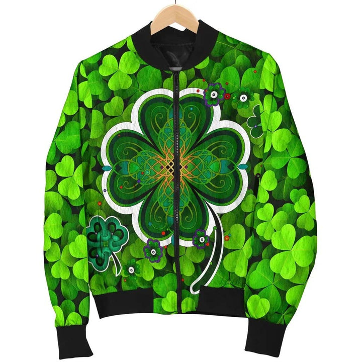 Ireland Celtic Unisex Bomber Jacket -Irish Shamrock
