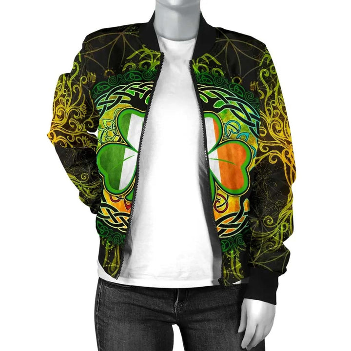 Ireland Celtic Unisex Bomber Jacket - Irish Tree of Life