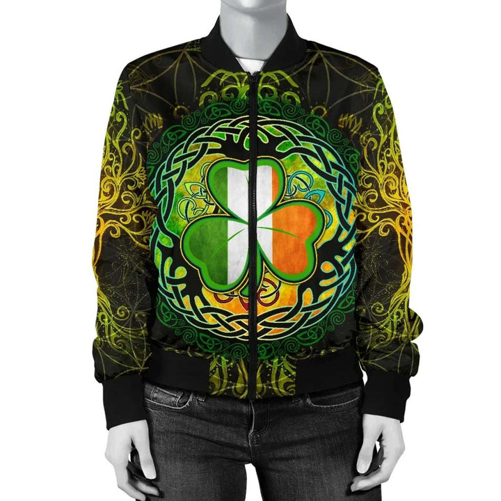 Ireland Celtic Unisex Bomber Jacket - Irish Tree of Life
