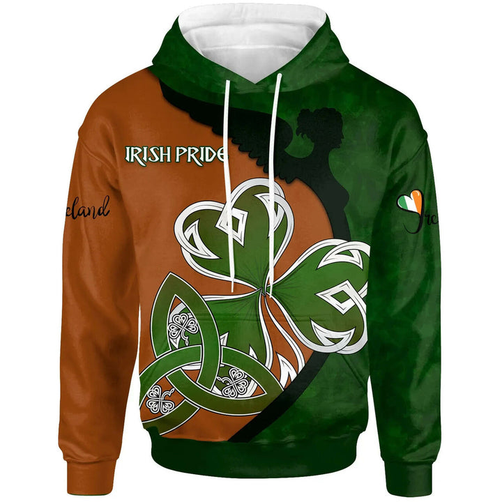 Ireland Hoodie - Irish Shamrock Irish Pride