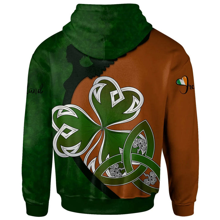 Ireland Hoodie - Irish Shamrock Irish Pride