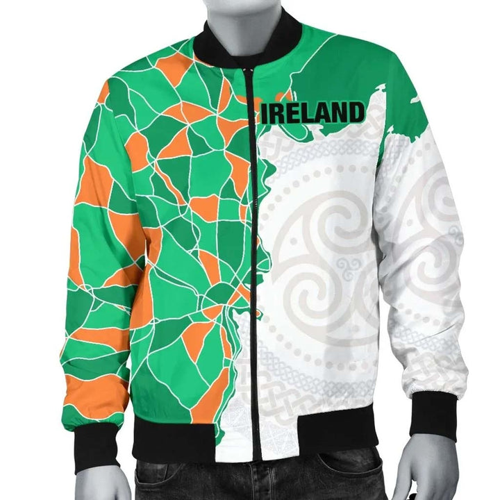 Ireland Unisex Bomber Jacket - Irish Coast