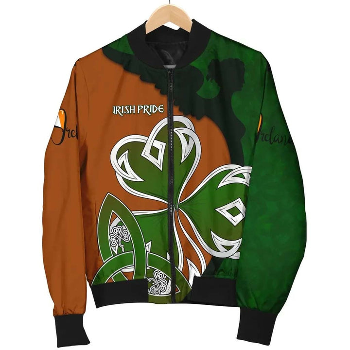 Ireland Unisex Bomber Jacket - Irish Shamrock Irish Pride