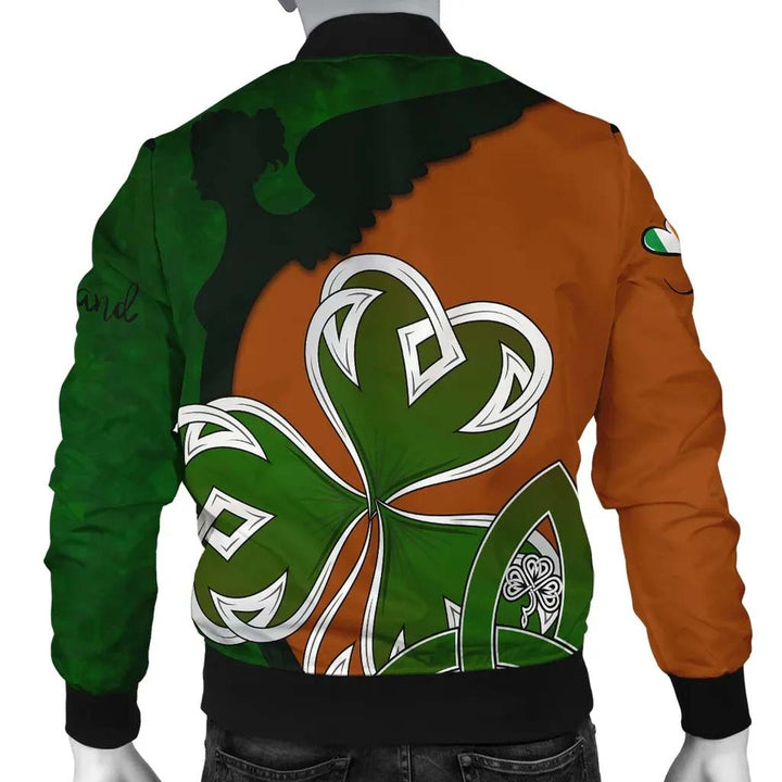 Ireland Unisex Bomber Jacket - Irish Shamrock Irish Pride