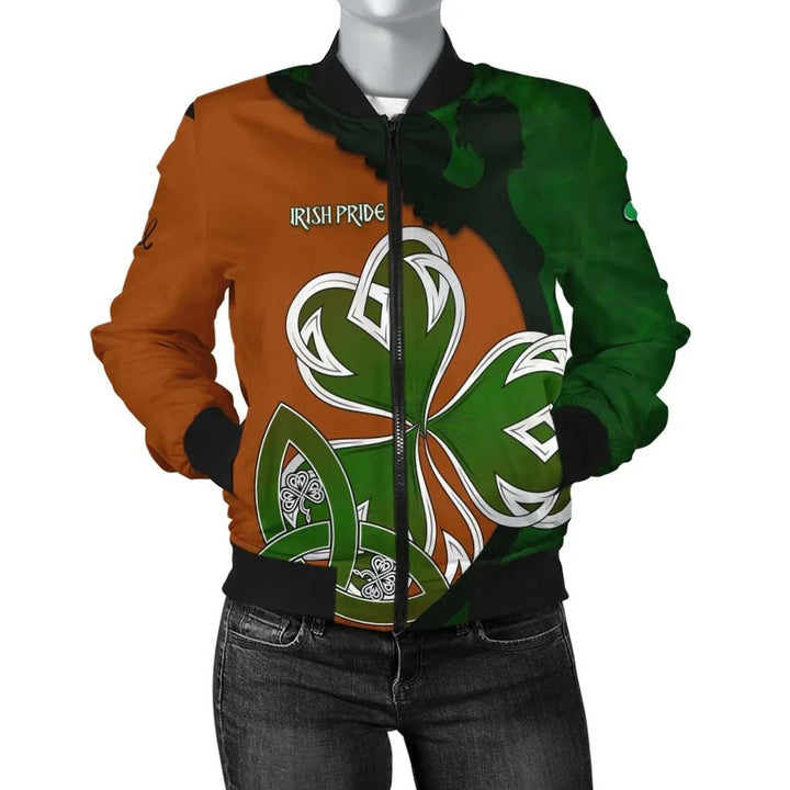 Ireland Unisex Bomber Jacket - Irish Shamrock Irish Pride