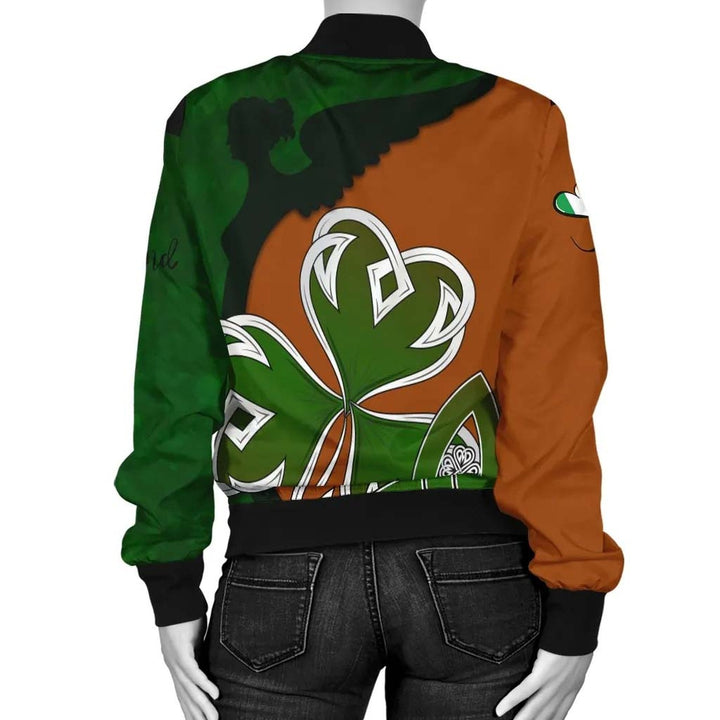 Ireland Unisex Bomber Jacket - Irish Shamrock Irish Pride