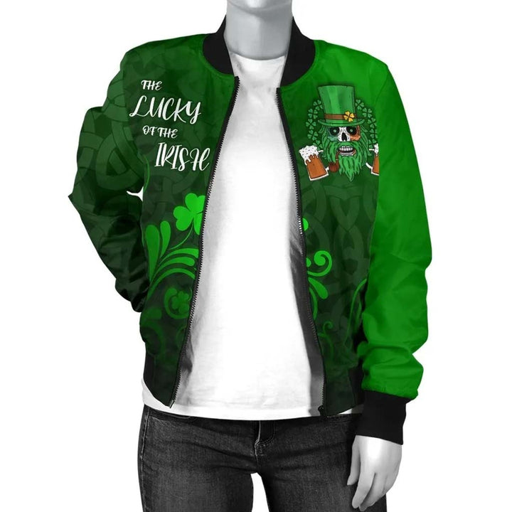 Ireland Unisex Bomber Jacket - Irish Skull