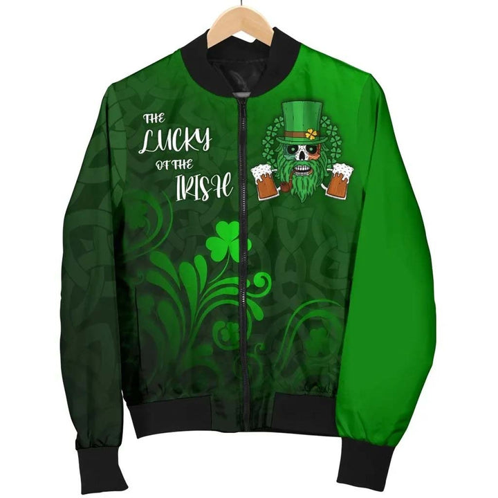 Ireland Unisex Bomber Jacket - Irish Skull