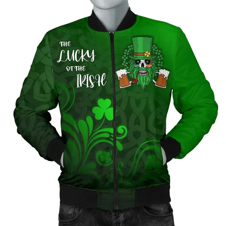 Ireland Unisex Bomber Jacket - Irish Skull