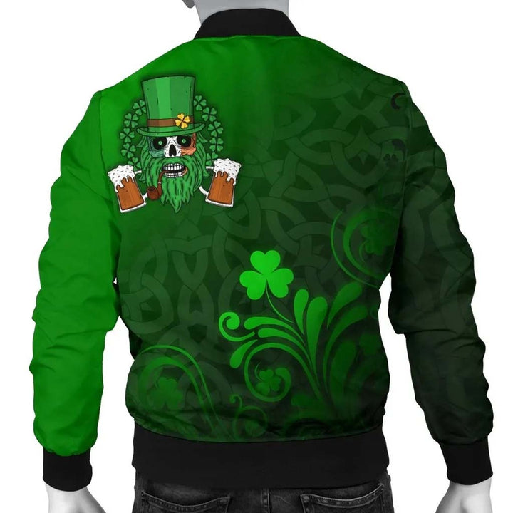Ireland Unisex Bomber Jacket - Irish Skull