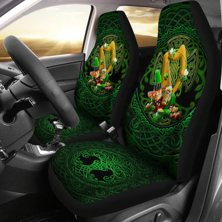 Irish Leprechaun St. Patrick's Day Car Seat Cover Ireland's Trickster Fairies