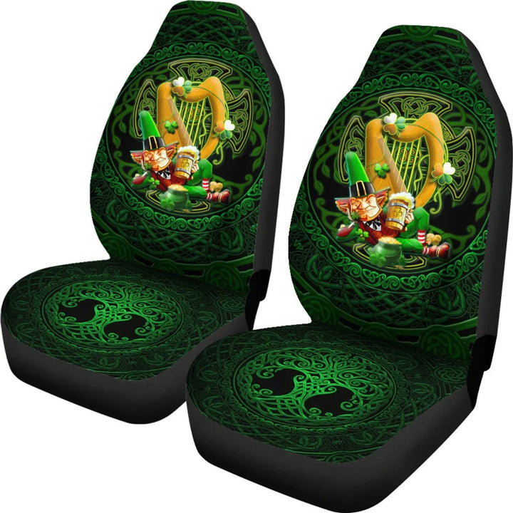 Irish Leprechaun St. Patrick's Day Car Seat Cover Ireland's Trickster Fairies