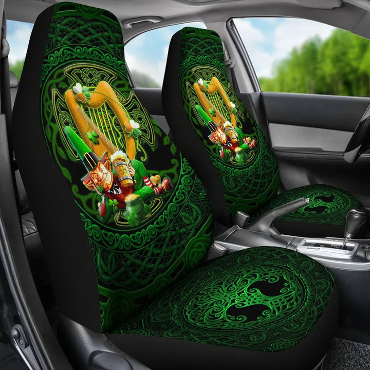 Irish Leprechaun St. Patrick's Day Car Seat Cover Ireland's Trickster Fairies