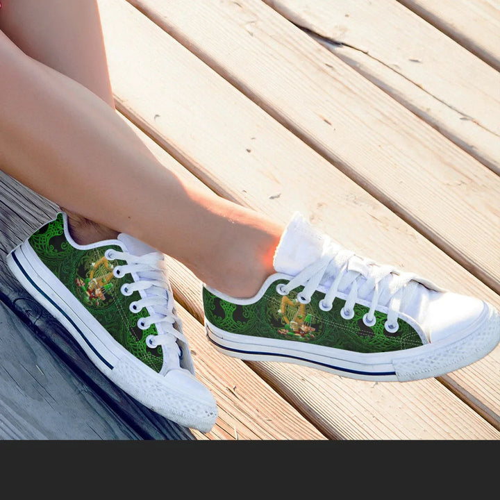 Irish Leprechaun St. Patrick's Day  Low Top Shoe - Ireland's Trickster Fairies