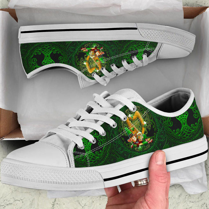 Irish Leprechaun St. Patrick's Day  Low Top Shoe - Ireland's Trickster Fairies