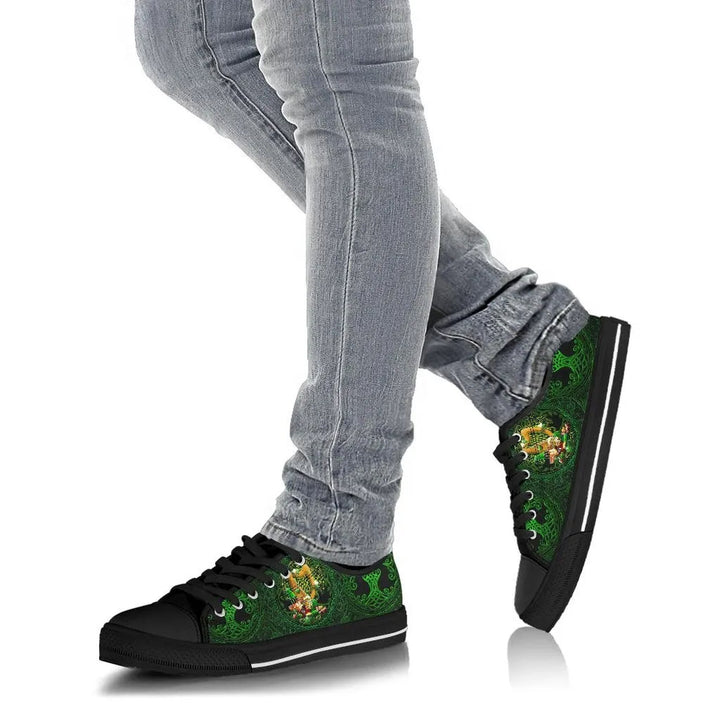 Irish Leprechaun St. Patrick's Day  Low Top Shoe - Ireland's Trickster Fairies