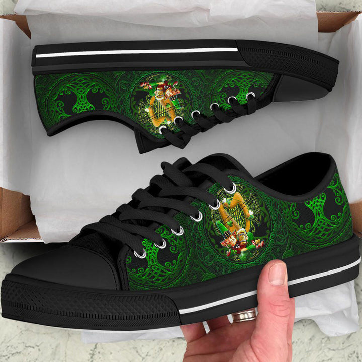 Irish Leprechaun St. Patrick's Day  Low Top Shoe - Ireland's Trickster Fairies
