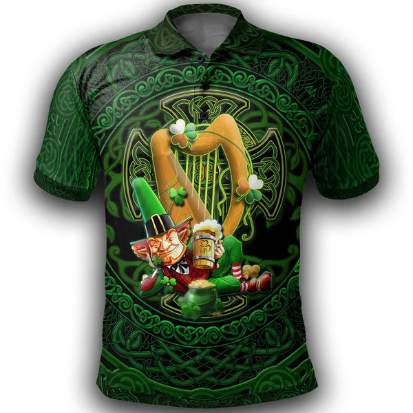 Irish Leprechaun St. Patrick's Day Polo shirt Ireland's Trickster Fairies