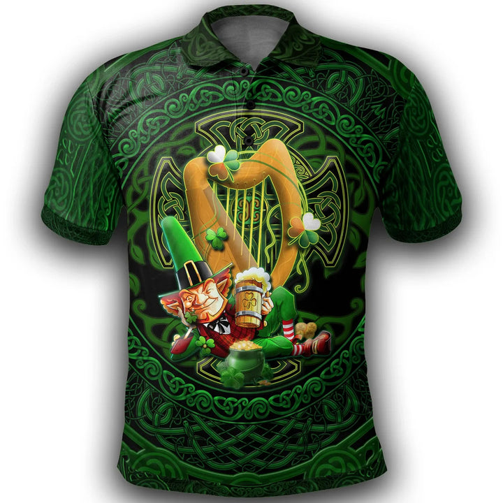 Irish Leprechaun St. Patrick's Day Polo shirt Ireland's Trickster Fairies