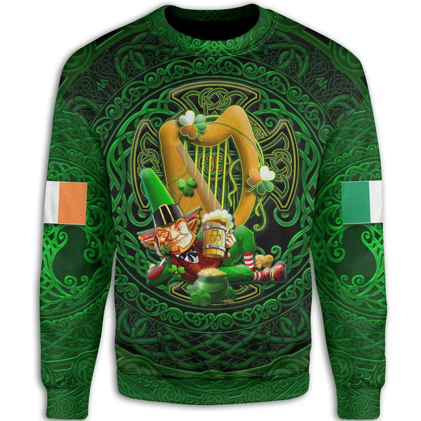 Irish Leprechaun St. Patrick's Day Sweatshirt - Ireland's Trickster Fairies