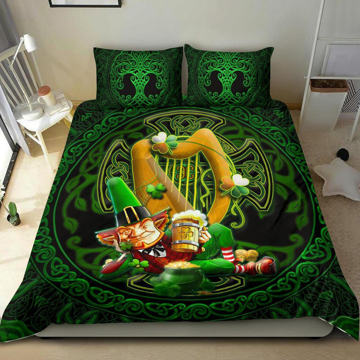 Irish Leprechaun St. Patrick's Day Bedding Set - Ireland's Trickster Fairies