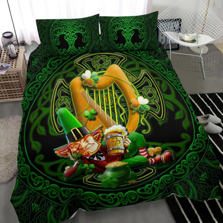 Irish Leprechaun St. Patrick's Day Bedding Set - Ireland's Trickster Fairies