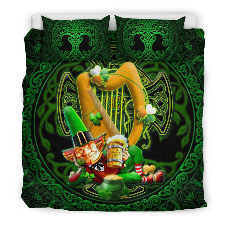 Irish Leprechaun St. Patrick's Day Bedding Set - Ireland's Trickster Fairies