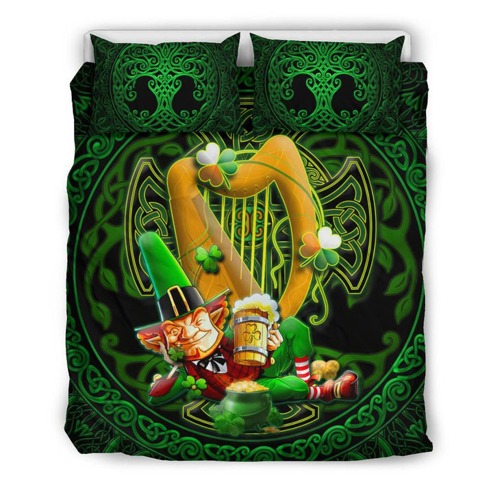 Irish Leprechaun St. Patrick's Day Bedding Set - Ireland's Trickster Fairies