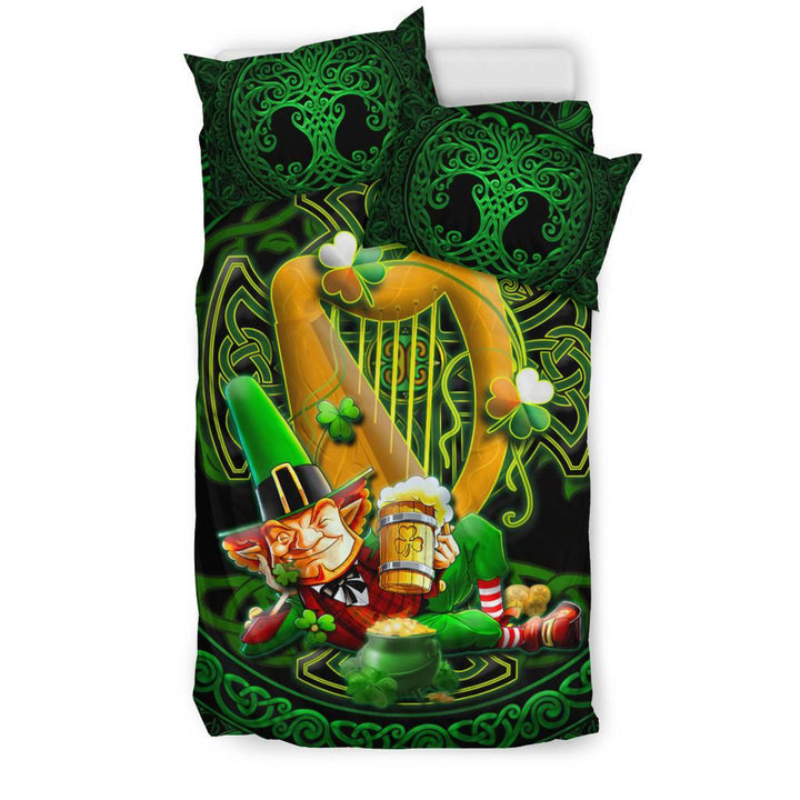 Irish Leprechaun St. Patrick's Day Bedding Set - Ireland's Trickster Fairies