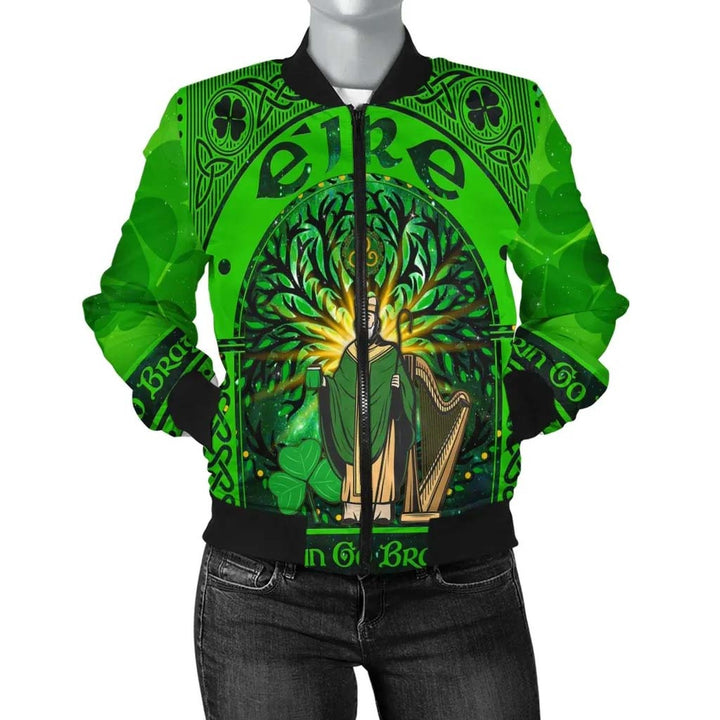 Irish St. Patrick Unisex Bomber Jacket - Happy St. Patrick's Day