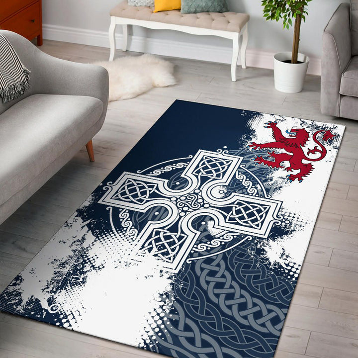 Scotland Area Rug Scottish Celtic Cross