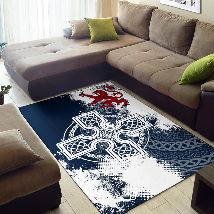 Scotland Area Rug Scottish Celtic Cross