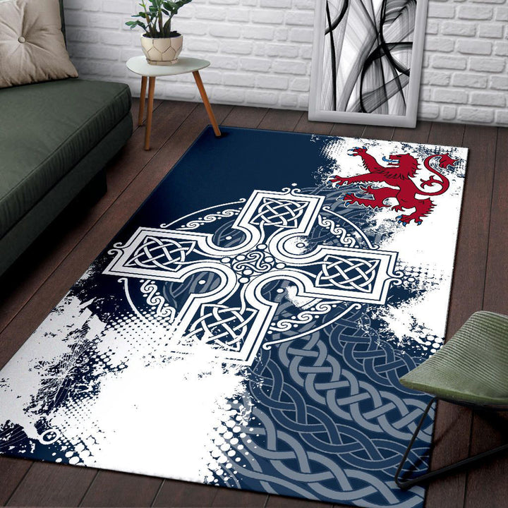 Scotland Area Rug Scottish Celtic Cross