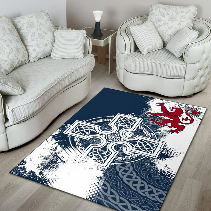 Scotland Area Rug Scottish Celtic Cross