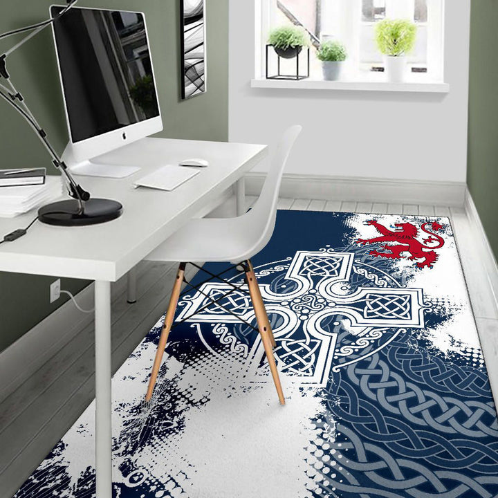Scotland Area Rug Scottish Celtic Cross