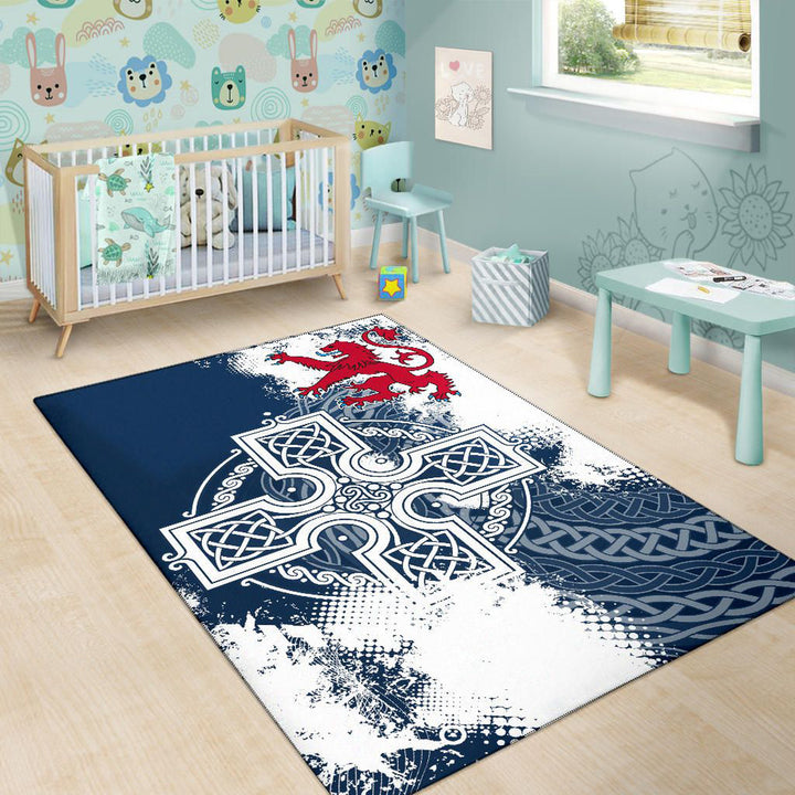 Scotland Area Rug Scottish Celtic Cross
