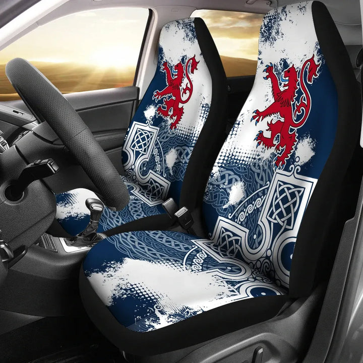 Scotland Car Seat Covers Scottish Celtic Cross