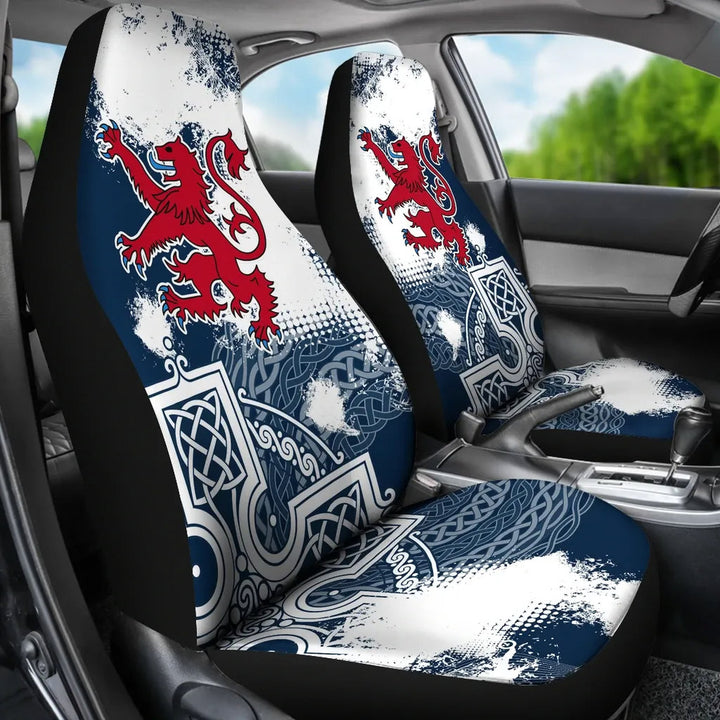 Scotland Car Seat Covers Scottish Celtic Cross