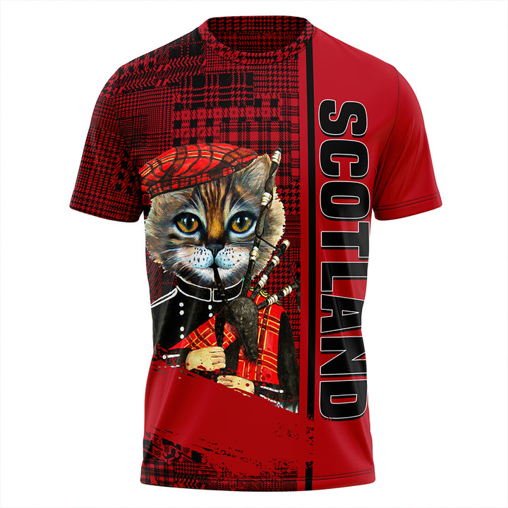 Scotland Cat Bagpipes T-Shirt | Celticprime.com