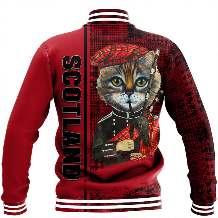 Scotland Cat Bagpipes Baseball Jacket