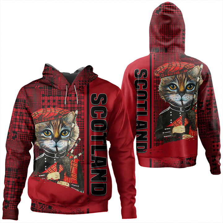 Scotland Cat Bagpipes Hoodie | Celticprime.com