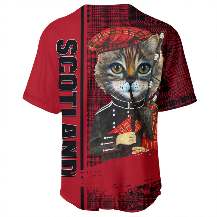 Scotland Cat Bagpipes Baseball Jersey