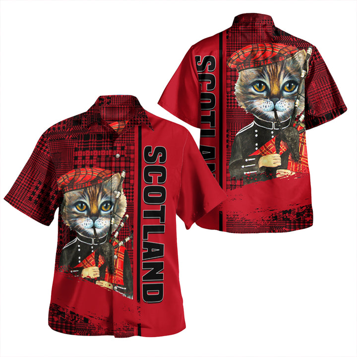 Scotland Cat Bagpipes Beach Shirt | Celticprime.com